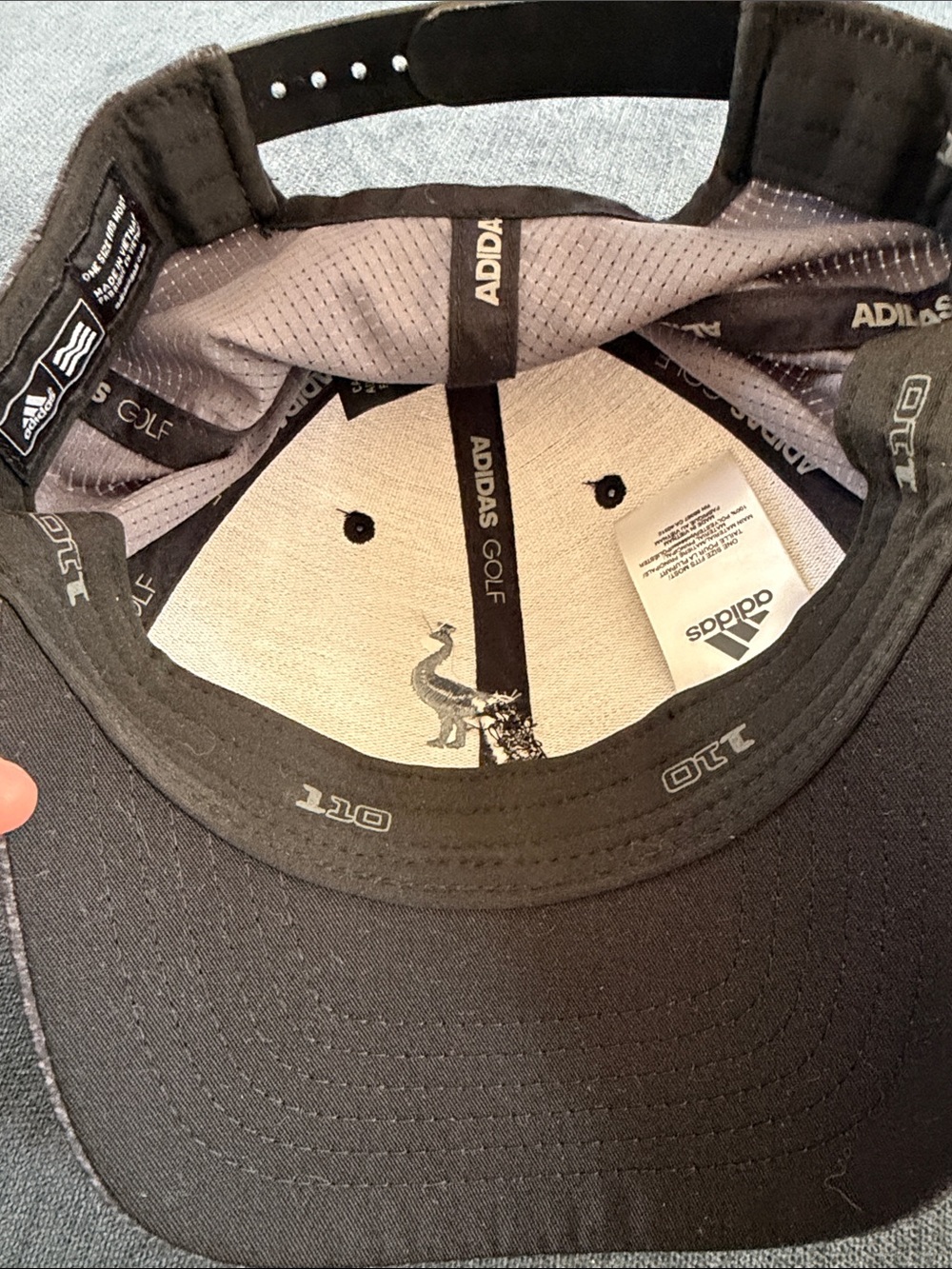 adidas Grey Heathered Peahen Embroidered Baseball Hat - Picture 3 of 7